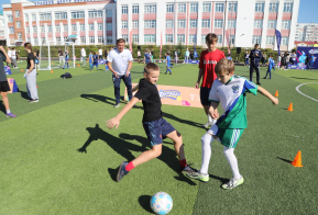 Амбассадоры Российского футбольного союза провели фестивали для детей Хабаровского края